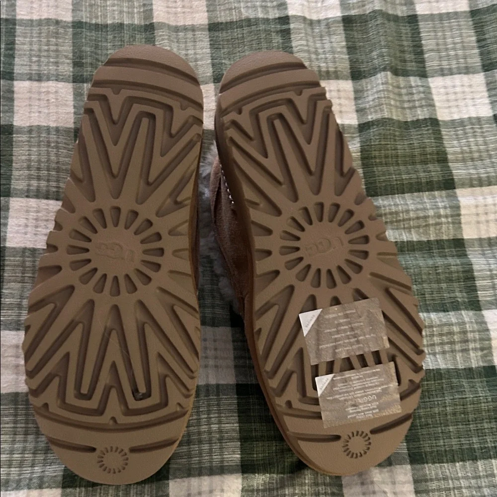 UGG Chestnut Slip-On Faux-Shearling Moccasins - Picture 4 of 8